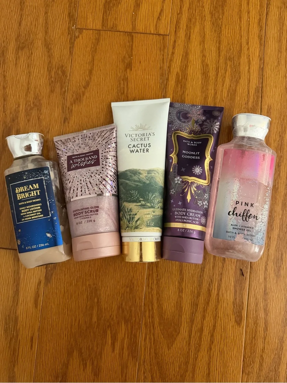 Lot of 5 Bath and Body Works Victoria's Secret Cactus Water Body Cream Lotion